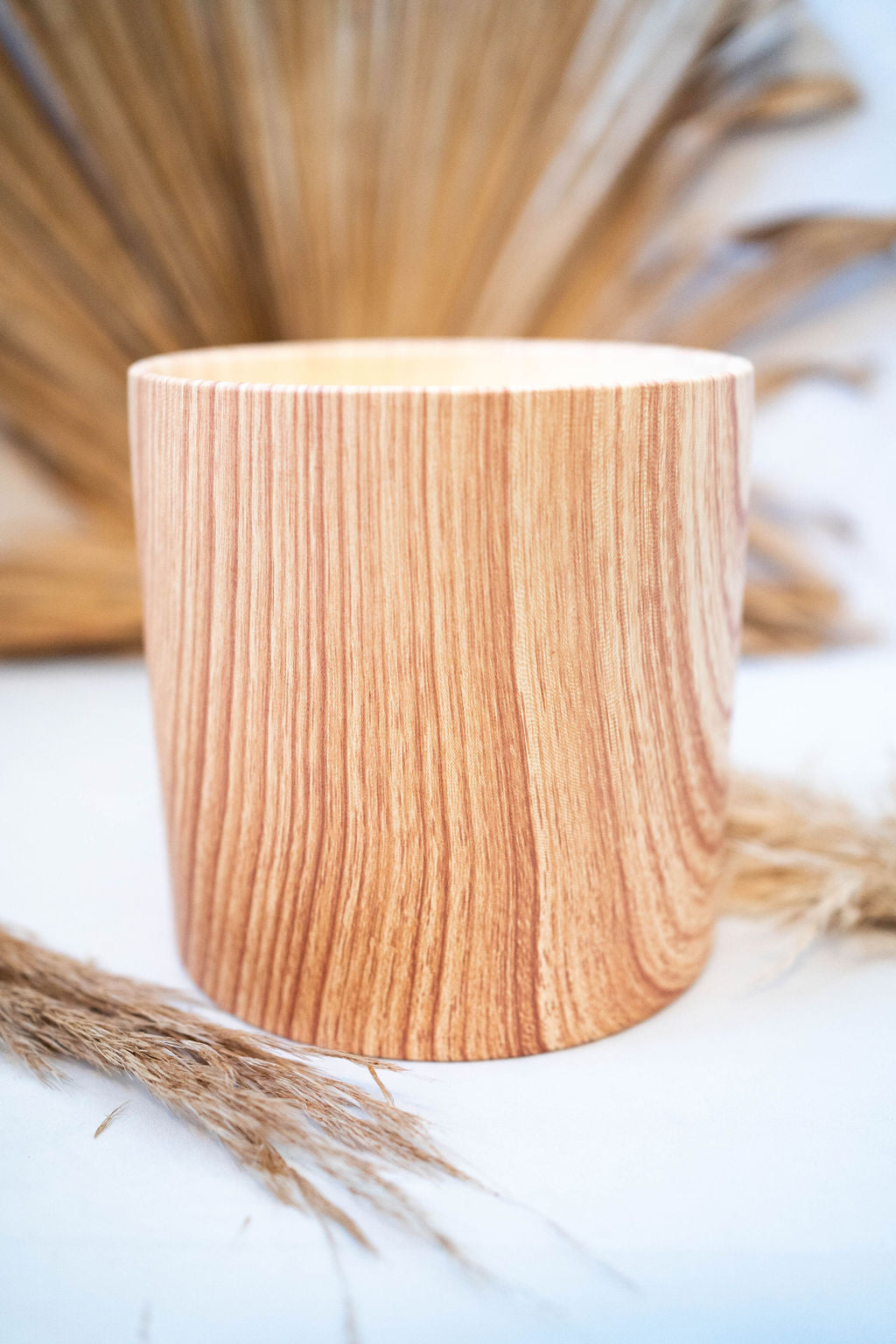 Wood Rings Ceramic Planters