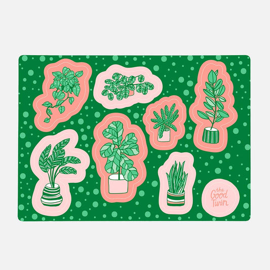 Green Plant Sticker Sheet
