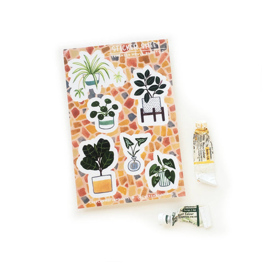 Leafy Plant Sticker Sheet